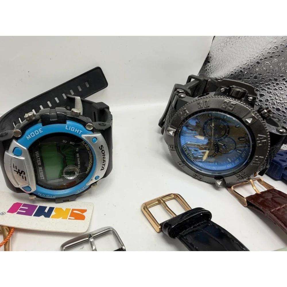 Mixed Brands Mens Watches Lot Of 17 For Parts Or Repair